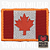 Bandeira da Canadá Patch Bordado  8x5,5cm - Ponto Militar - Imagem 1
