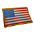 Bandeira Do Estados Unidos EUA Patch Bordado  8x5,5cm - Ponto Militar - Imagem 3