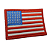 Bandeira Do Estados Unidos EUA Patch Bordado  8x5,5cm - Ponto Militar - Imagem 2