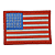 Bandeira Do Estados Unidos EUA Patch Bordado  8x5,5cm - Ponto Militar - Imagem 1