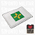 Bandeira Estado Brasilia Patch Bordado  7x5cm - Ponto Militar - Imagem 2