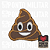 Emoji Coco Tático Patch Divertido Bordado - Ponto Militar - Imagem 1