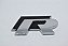 Emblema R (Rline) para Linha Volkswagen - Cor Preto - Imagem 1