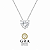 Colar Moissanite Coração - Imagem 1
