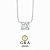 Colar Moissanite Ponto de Luz Prata925 6mm - Imagem 1