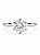 Anel Solitário Moissanite Prata925 8mm - Imagem 11