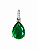 Pingente Prata925 Gota Esmeralda - Imagem 1