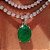 Pingente Prata925 Oval Esmeralda - Imagem 2