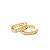 Brinco Argolinha Riviera Classic Gold - Imagem 3