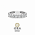 Anel Moissanite Meia Aliança 3mm Prata925 - Imagem 1