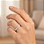 Anel Moissanite Meia Aliança 3mm Prata925 - Imagem 3