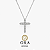 Colar Moissanite Cruz Prata925 - Imagem 1