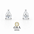 Brinco Moissanite Gotinha 7mm Prata925 - Imagem 1