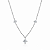 Colar Moissanite 3Pontos de Luz Prata925 - Imagem 1