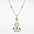 Colar Moissanite 3Pontos de Luz Prata925 - Imagem 1