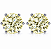 Brinco Ponto de Luz Ball Yellow Fancy 10mm Prata925 - Imagem 1
