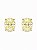 Brinco Oval Yellow Fancy 10mm - Imagem 1