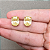 Brinco Oval Yellow Fancy 10mm - Imagem 3