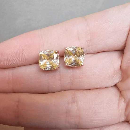 Brinco Yellow Fancy 7mm Prata925 - Imagem 4