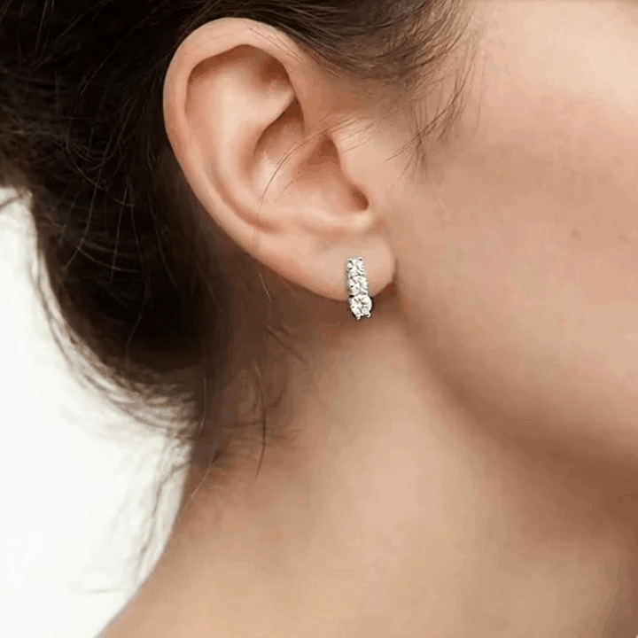 Brinco Moissanite Trio Prata925 - Imagem 5