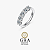 Anel Moissanite Meia Aliança 5mm Prata925 - Imagem 1