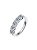 Anel Moissanite Meia Aliança 5mm Prata925 - Imagem 1