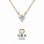 Colar Moissanite Coração Gold - Imagem 1