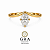 Anel Solitário Oval Moissanite 7mm - Imagem 1