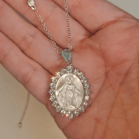 Colar Nossa Senhora Fátima Madreperola - Imagem 5
