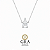Colar Moissanite Ball Prata925 - Imagem 1