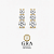 Brinco Moissanite Trio Gold Prata925 - Imagem 1