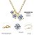 Colar Moissanite Trio Degrade Gold - Imagem 4