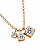 Colar Moissanite Trio Degrade Gold - Imagem 5
