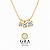 Colar Moissanite Trio Degrade Gold - Imagem 1