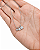 Colar Moissanite Trio Degrade Silver - Imagem 3