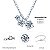 Colar Moissanite Trio Degrade Silver - Imagem 5