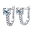 Brinco Moissanite Argola Ponto Solitário - Imagem 6