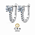 Brinco Moissanite Argola Ponto Solitário - Imagem 1