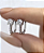 Brinco Moissanite Argola Ponto Solitário - Imagem 3