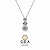 Colar Moissanite Trio Prata925 - Imagem 1