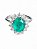 Anel Prata925 Oval Turmalina Cravejado - Imagem 1