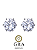 Brinco Moissanite Ball 10mm Prata925 - Imagem 1