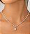 Pingente Crystal Quadradinho Prata925 - Imagem 2