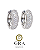 Brinco Argola Moissanite Microcravejada Prata925 - Imagem 1