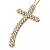 Colar Cruz Maleável Cravejada Gold - Imagem 1