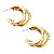 Brinco Argola Midi Tripla Gold Mistic - Imagem 3