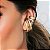Piercing earhook Gran Textura gold mistic - Imagem 4
