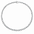 Colar Riviera 41cm Rodio branco 2,5mm zirconias 3pontas - Imagem 4
