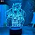 Luminária De Mesa Naruto Uzumaki Team 7 Com Claro Noturna 3D - Imagem 5