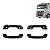 Par Alça Pega Mão Grade Frontal/ Capo Volvo Fh 2004 a 2015 - Imagem 2